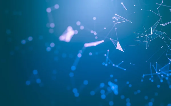 Soyut arka plan. Çokgen şekilli moleküller teknolojisi,