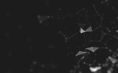 Soyut arka plan. Çokgen şekilli moleküller teknolojisi,