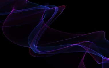 Bir parlayan ile koyu arka plan soyut dalgalar