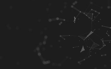 Soyut arka plan. Çokgen şekilli moleküller teknolojisi,