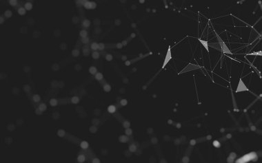 Soyut arka plan. Çokgen şekilli moleküller teknolojisi,