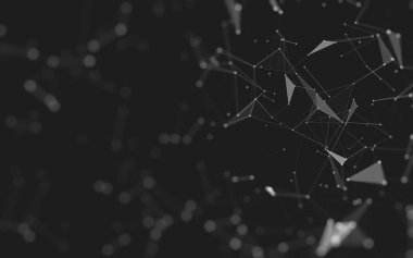 Soyut arka plan. Çokgen şekilli moleküller teknolojisi,