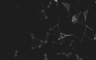 Soyut arka plan. Çokgen şekilli moleküller teknolojisi,