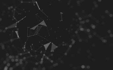 Soyut arka plan. Çokgen şekilli moleküller teknolojisi,