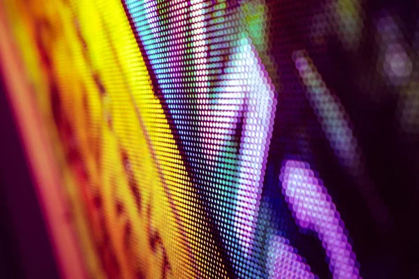 CloseUp LED blurred screen. LED soft focus background. abstract