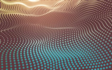 Soyut arka plan. Çokgen şekilli moleküller teknolojisi,