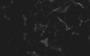 Soyut arka plan. Çokgen şekilli moleküller teknolojisi,