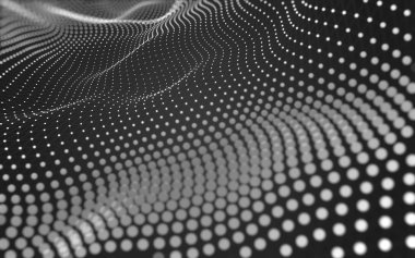 Soyut arka plan. Çokgen şekilli moleküller teknolojisi,