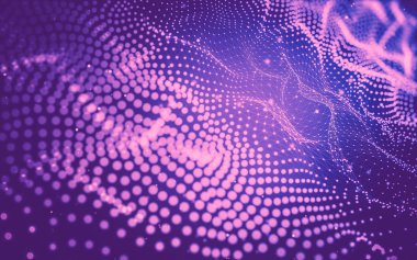 Soyut arka plan. Çokgen şekilli moleküller teknolojisi,