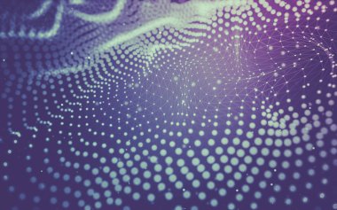 Soyut arka plan. Çokgen şekilli moleküller teknolojisi,