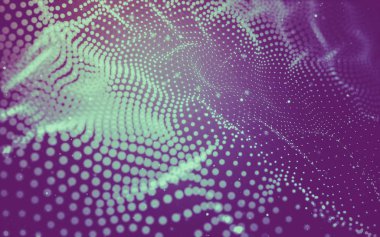 Soyut arka plan. Çokgen şekilli moleküller teknolojisi,