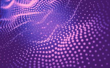 Soyut arka plan. Çokgen şekilli moleküller teknolojisi,