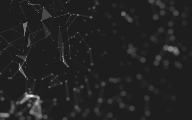 Soyut arka plan. Çokgen şekilli moleküller teknolojisi,