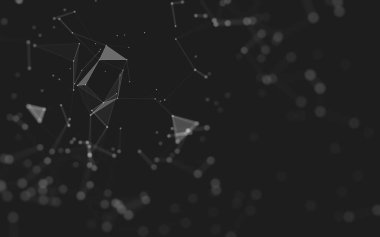 Soyut arka plan. Çokgen şekilli moleküller teknolojisi,