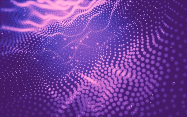 Soyut arka plan. Çokgen şekilli moleküller teknolojisi,