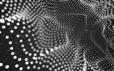 Soyut arka plan. Çokgen şekilli moleküller teknolojisi,