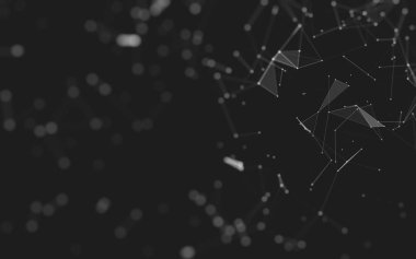 Soyut arka plan. Çokgen şekilli moleküller teknolojisi,