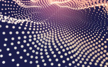 Soyut arka plan. Çokgen şekilli moleküller teknolojisi,