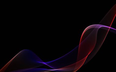 Bir parlayan ile koyu arka plan soyut dalgalar