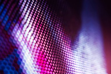 Closeup Led bulanık ekran. Led yumuşak odak arka plan. Soyut 