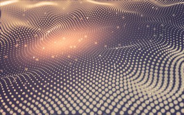 Soyut arka plan. Çokgen şekilli moleküller teknolojisi,