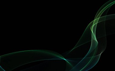 Bir parlayan ile koyu arka plan soyut dalgalar