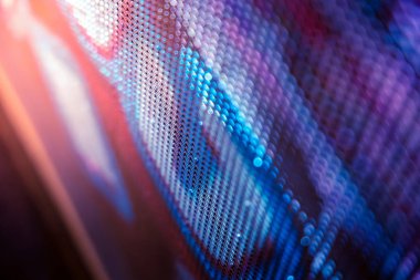 Closeup Led bulanık ekran. Led yumuşak odak arka plan. Soyut 