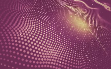 Soyut arka plan. Çokgen şekilli moleküller teknolojisi,