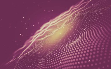 Soyut arka plan. Çokgen şekilli moleküller teknolojisi,