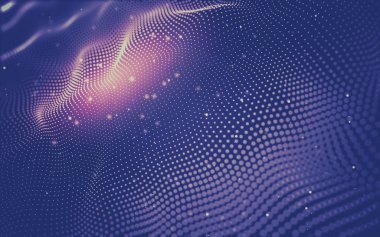 Soyut arka plan. Çokgen şekilli moleküller teknolojisi,