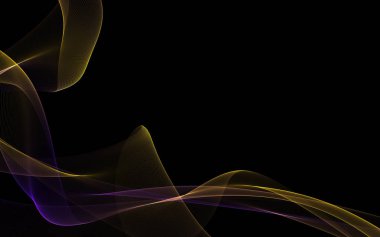 Bir parlayan ile koyu arka plan soyut dalgalar