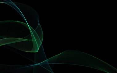 Bir parlayan ile koyu arka plan soyut dalgalar