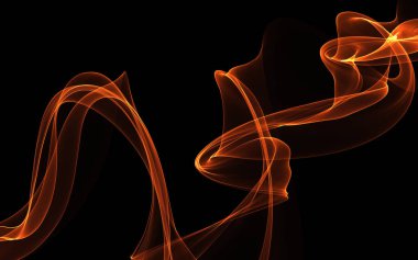 Bir parlayan ile koyu arka plan soyut dalgalar