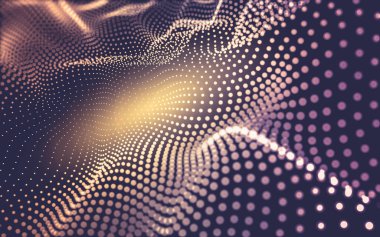 Soyut arka plan. Çokgen şekilli moleküller teknolojisi,