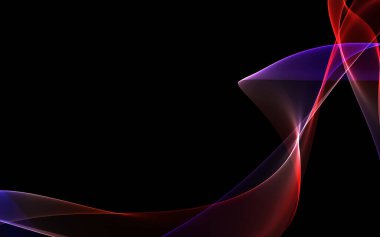 Bir parlayan ile koyu arka plan soyut dalgalar