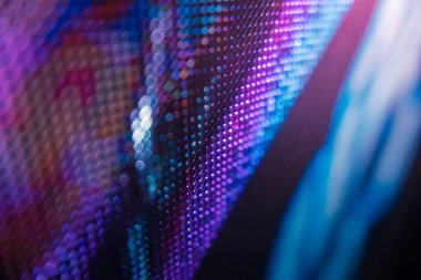 Closeup Led bulanık ekran. Led yumuşak odak arka plan. Soyut 