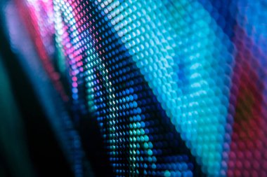 Closeup Led bulanık ekran. Led yumuşak odak arka plan. Soyut 