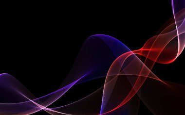 Bir parlayan ile koyu arka plan soyut dalgalar