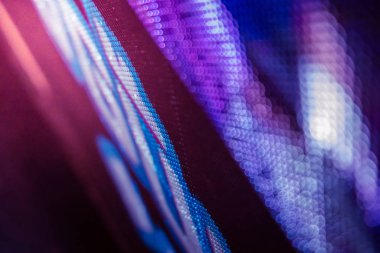 Closeup Led bulanık ekran. Led yumuşak odak arka plan. Soyut 