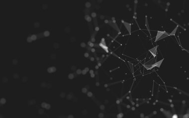 Soyut arka plan. Çokgen şekilli moleküller teknolojisi,