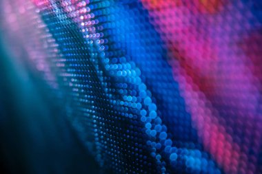 Closeup Led bulanık ekran. Led yumuşak odak arka plan. Soyut 