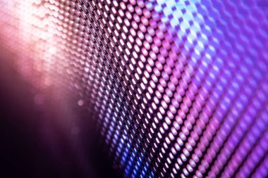 Closeup Led bulanık ekran. Led yumuşak odak arka plan. Soyut 