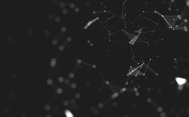 Soyut arka plan. Çokgen şekilli moleküller teknolojisi,