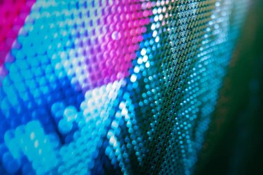 Closeup Led bulanık ekran. Led yumuşak odak arka plan. Soyut 