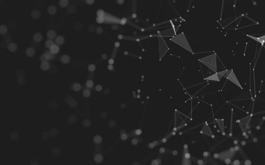 Soyut arka plan. Çokgen şekilli moleküller teknolojisi,