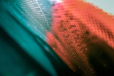 Closeup Led bulanık ekran. Led yumuşak odak arka plan. Soyut 