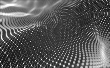 Soyut arka plan. Çokgen şekilli moleküller teknolojisi,