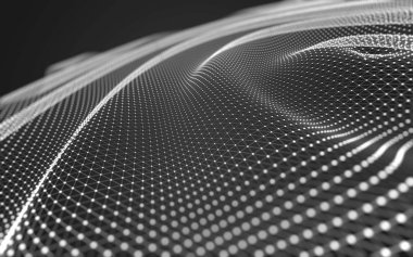 Soyut arka plan. Çokgen şekilli moleküller teknolojisi,