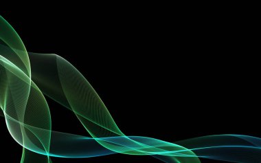 Bir parlayan ile koyu arka plan soyut dalgalar