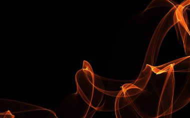 Bir parlayan ile koyu arka plan soyut dalgalar